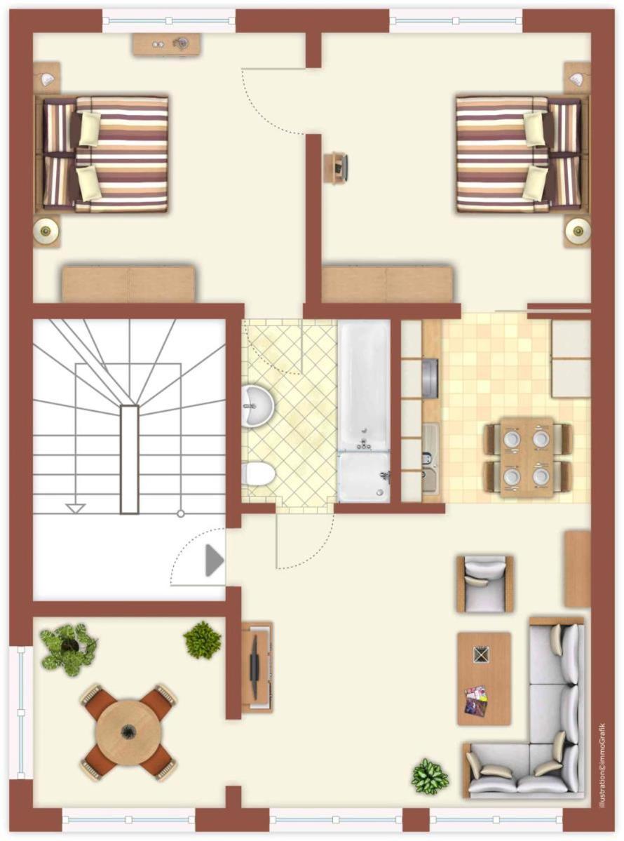 Promenadenblick/Captains-Suite Росток Екстериор снимка